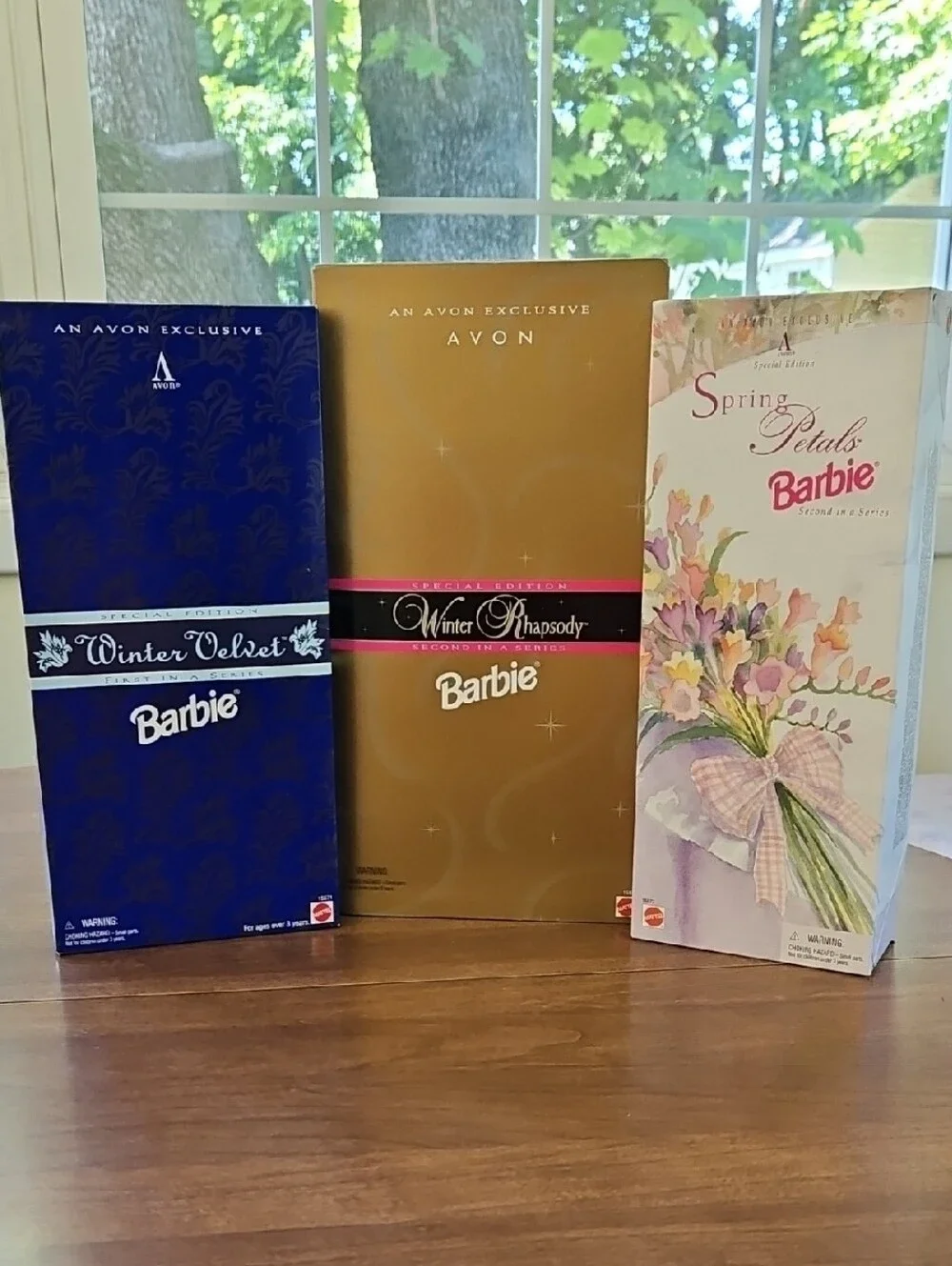 Lot of 3 Barbie Collector Dolls, Avon Special Editions, NRFB